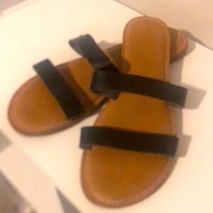 Bundle Alert💎 2 for $15: 
Black two-strap sandals